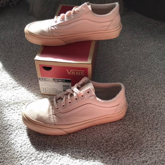 Vans Shoes - Womens 7.5 or mens 6 peach vans